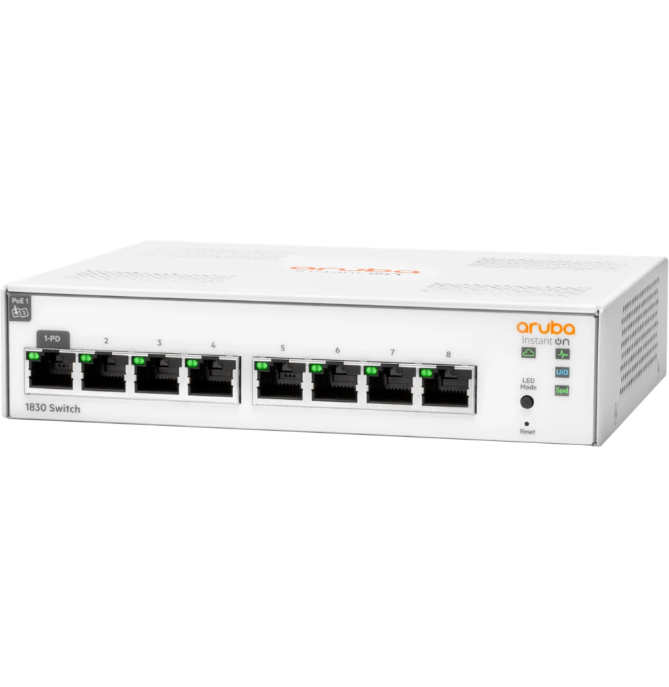 Switch Réseau Aruba Instant On 1830 8 ports JL810A vue 2 — Global Zone Rabat