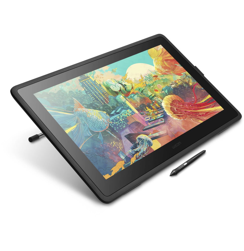 Écran Interactif Wacom Cintiq 22 vue angle — référence DTK2260K0A
