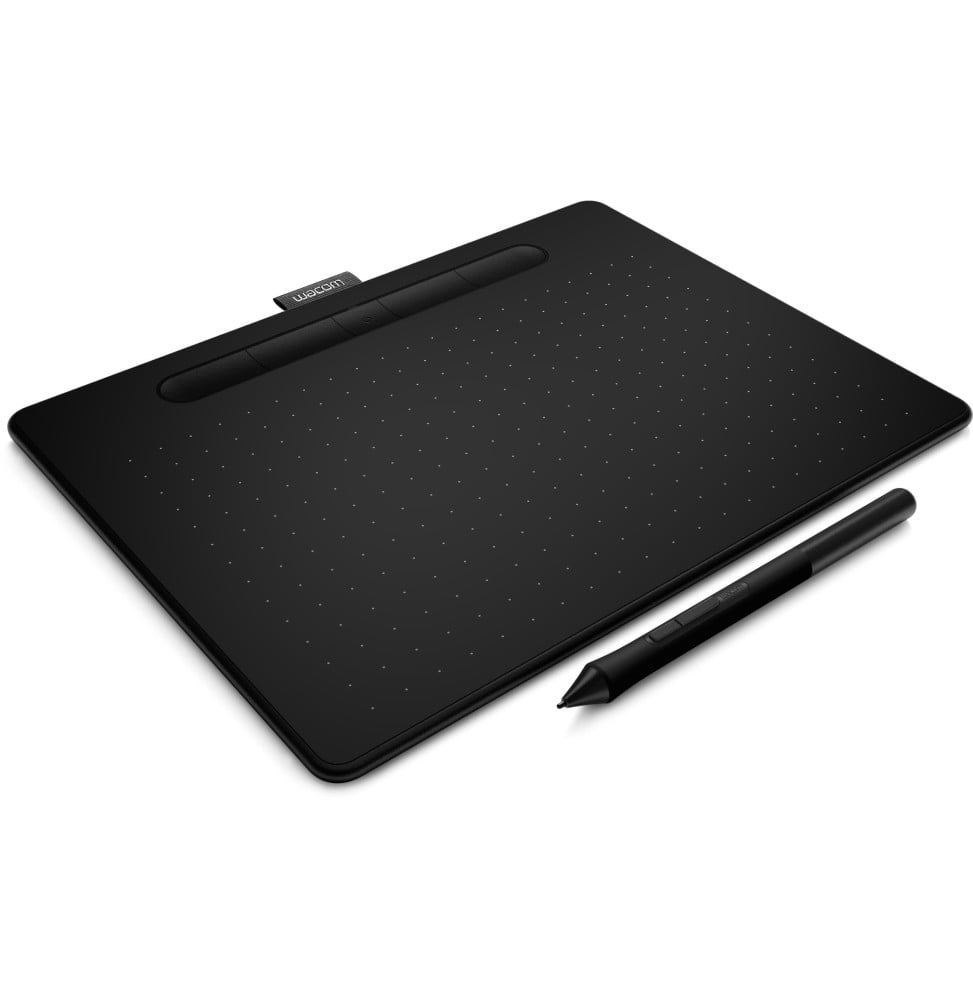 Tablette Graphique Wacom Intuos Moyenne Bluetooth vue angle — référence CTL-6100WLK-S