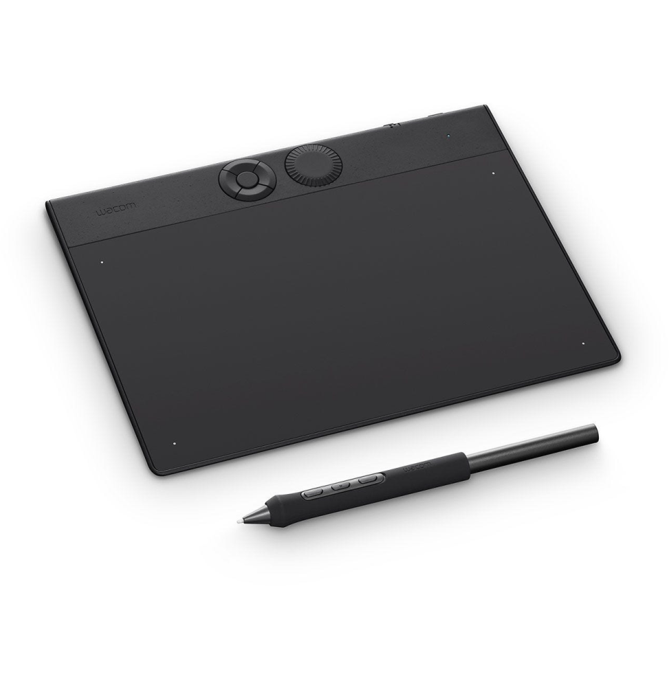 Tablette Graphique Wacom Intuos Pro Medium Bluetooth vue angle — référence PTK670K0B