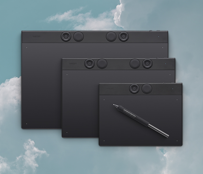 Tablette Graphique Wacom Intuos Pro Medium Bluetooth vue latérale