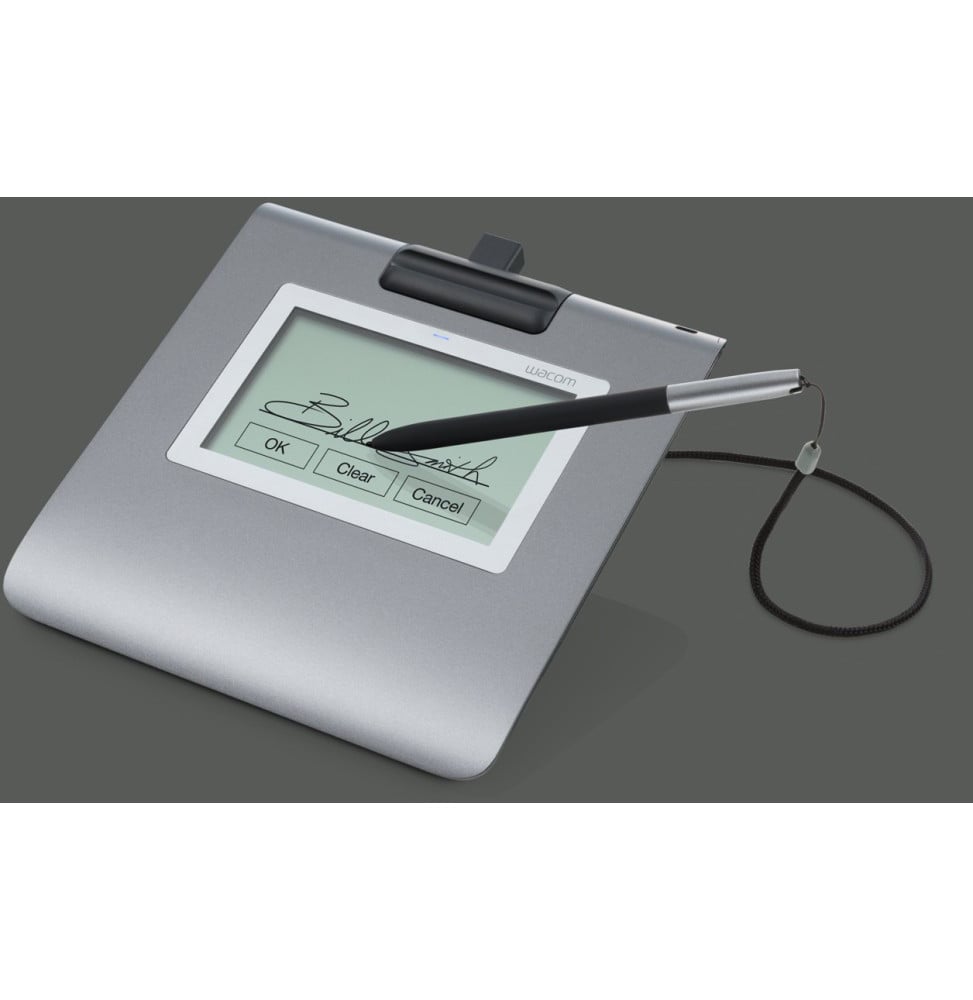 Tablette de Signature Wacom STU-430 vue angle — référence STU-430-CH2