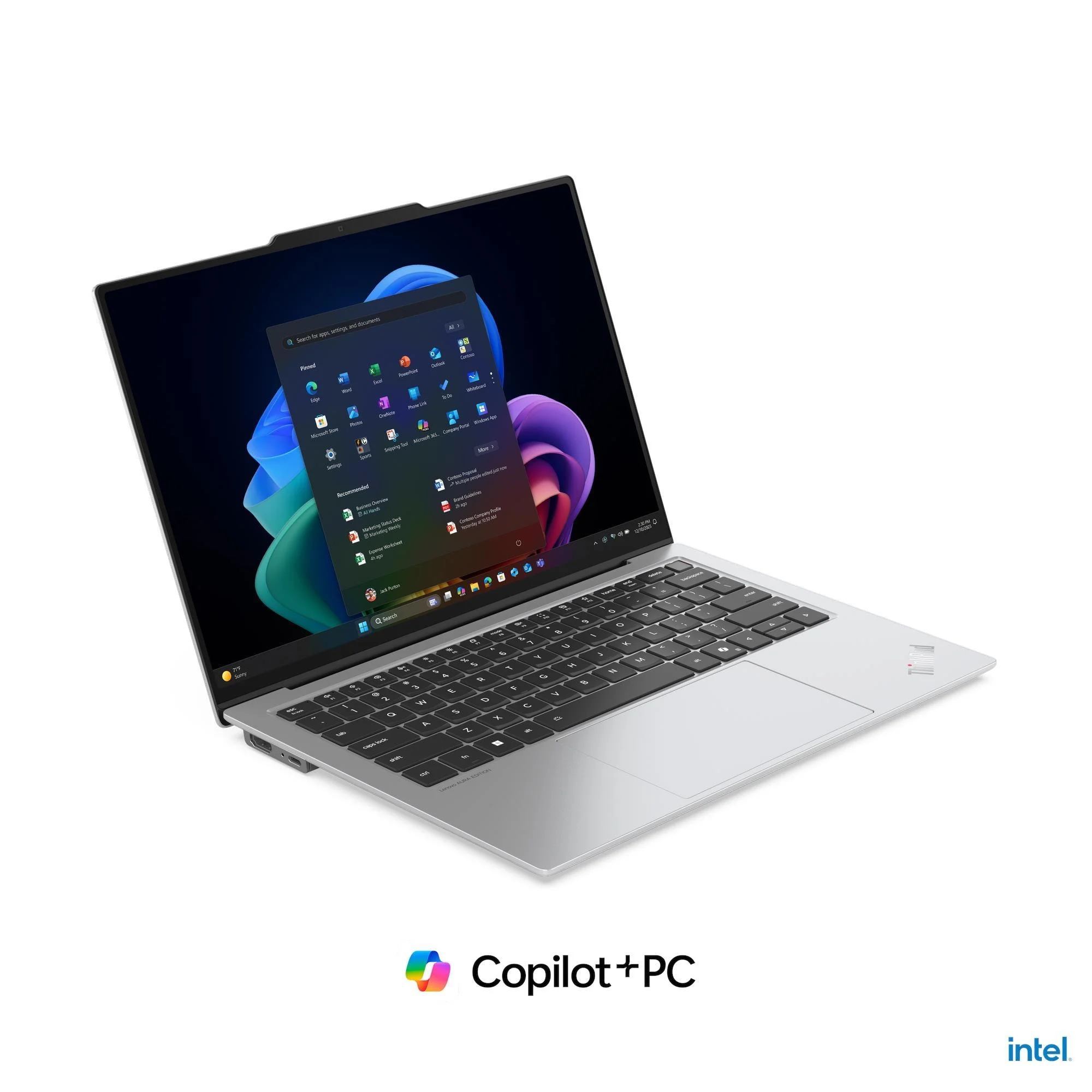 Produit Lenovo ThinkPad X9-14 Gen 1 Aura Edition ouvert