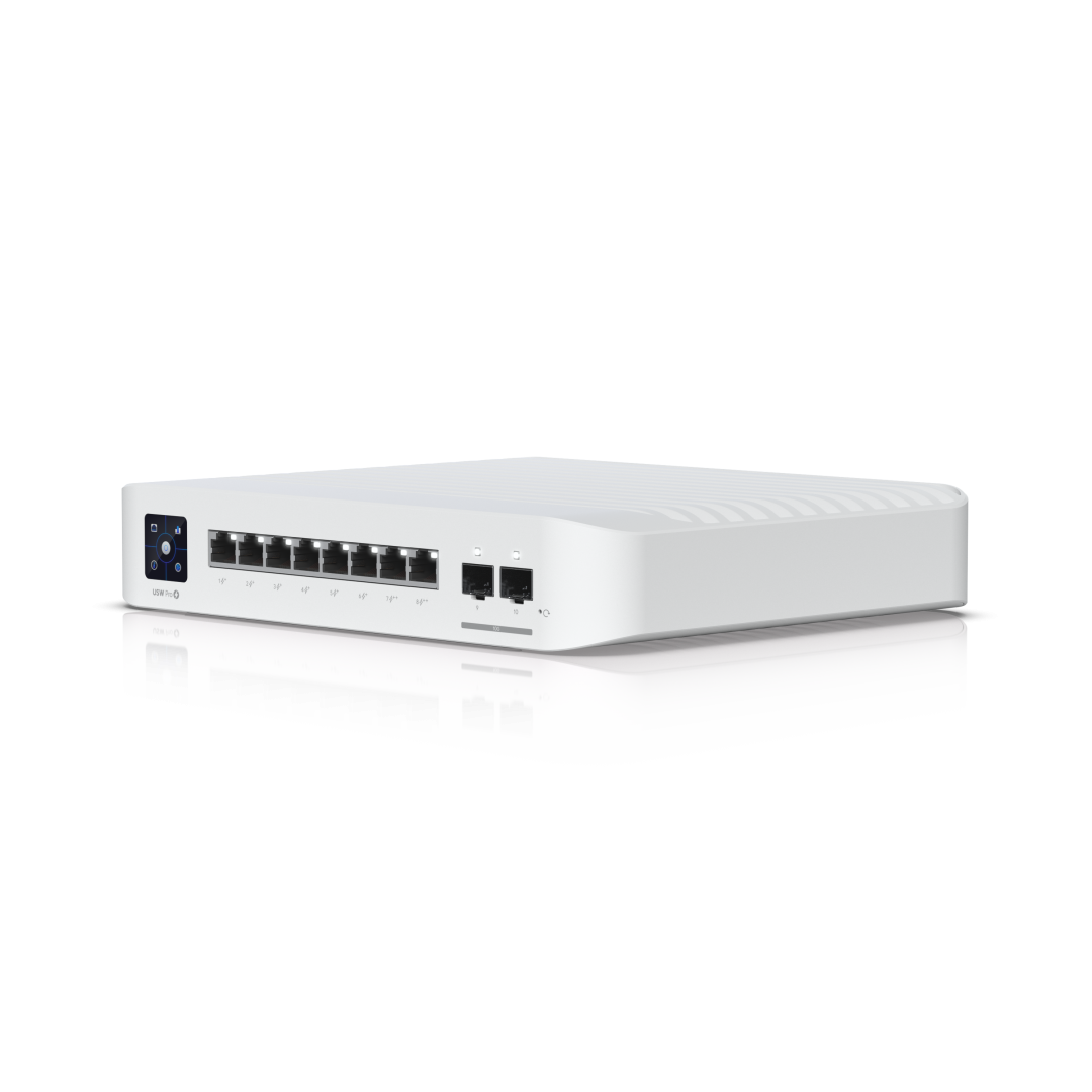 Switch réseau UniFi Ubiquiti Pro 8 PoE USW-Pro-8-PoE-EU vue officielle