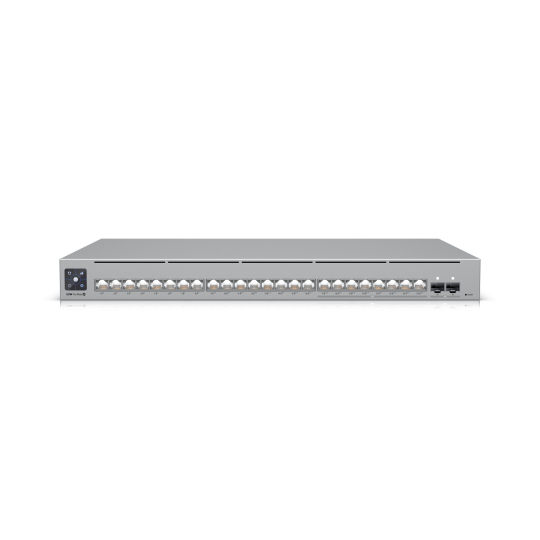 Switch réseau UniFi Ubiquiti Pro Max 24 PoE USW-Pro-Max-24-PoE-EU vue officielle