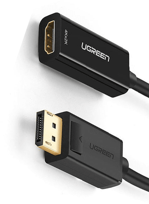 Adaptateur UGREEN DisplayPort Male vers HDMI Female 1080P 60HZ - 25CM 40362 vue produit galerie 2