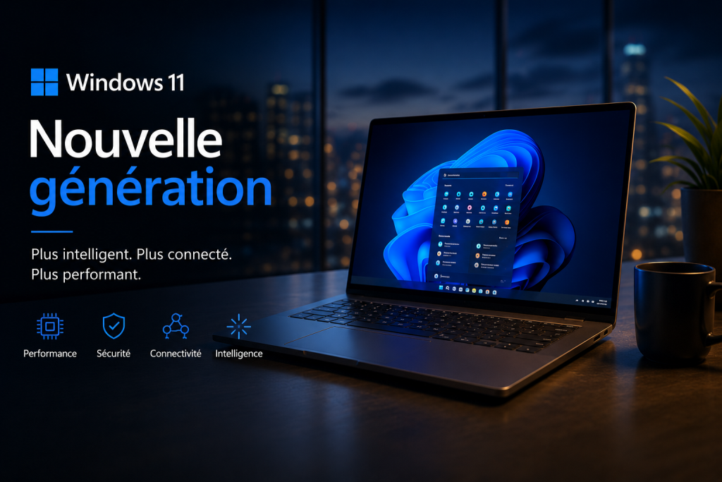 Nouveautés Windows 11 sur un PC portable