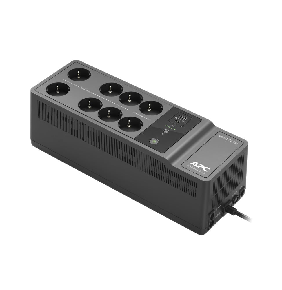 Onduleur APC BE850G2-GR APC-BE850G2-GR-ALIMENTATION-D-ENERGIE-NON-INTERRUPTIBLE-VEILLE-0-85-KVA-520-W-8-SORTIE-S-CA-BE850G2-GR Maroc