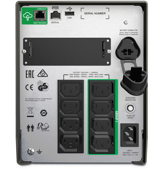 Onduleur APC Smart-UPS 1000VA APC-SMART-UPS-1000VA-230V-SMT1000IC Maroc
