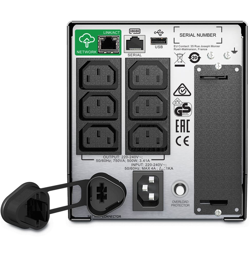 Onduleur APC Smart-UPS SMT SMT750IC APC-SMART-UPS-SMT-750VA-230V-TOUR-WITH-SMARTCONNECT-SMT750IC vue produit galerie 3