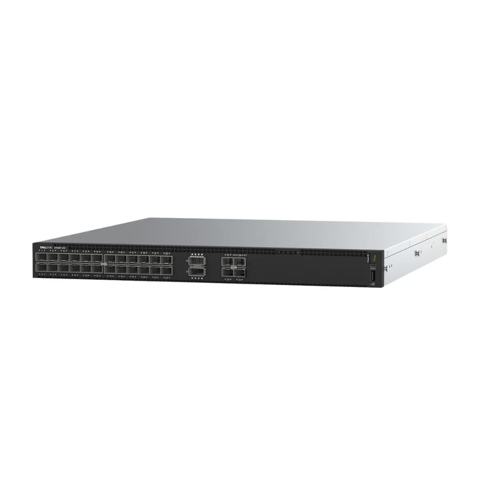 Switch réseau Dell Switch Dell EMC S4128F-ON 28 ports 10GbE SFP+ 2 xQSFP28 IO to PSU 2 PSU 1U (DS4128F-SFP) — Casablanca Maroc