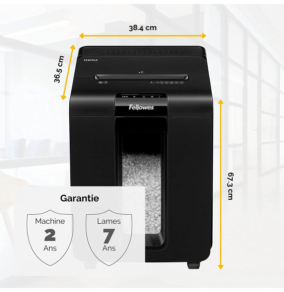 Destructeur de documents Fellowes AutoMax 100M 4629201 Maroc