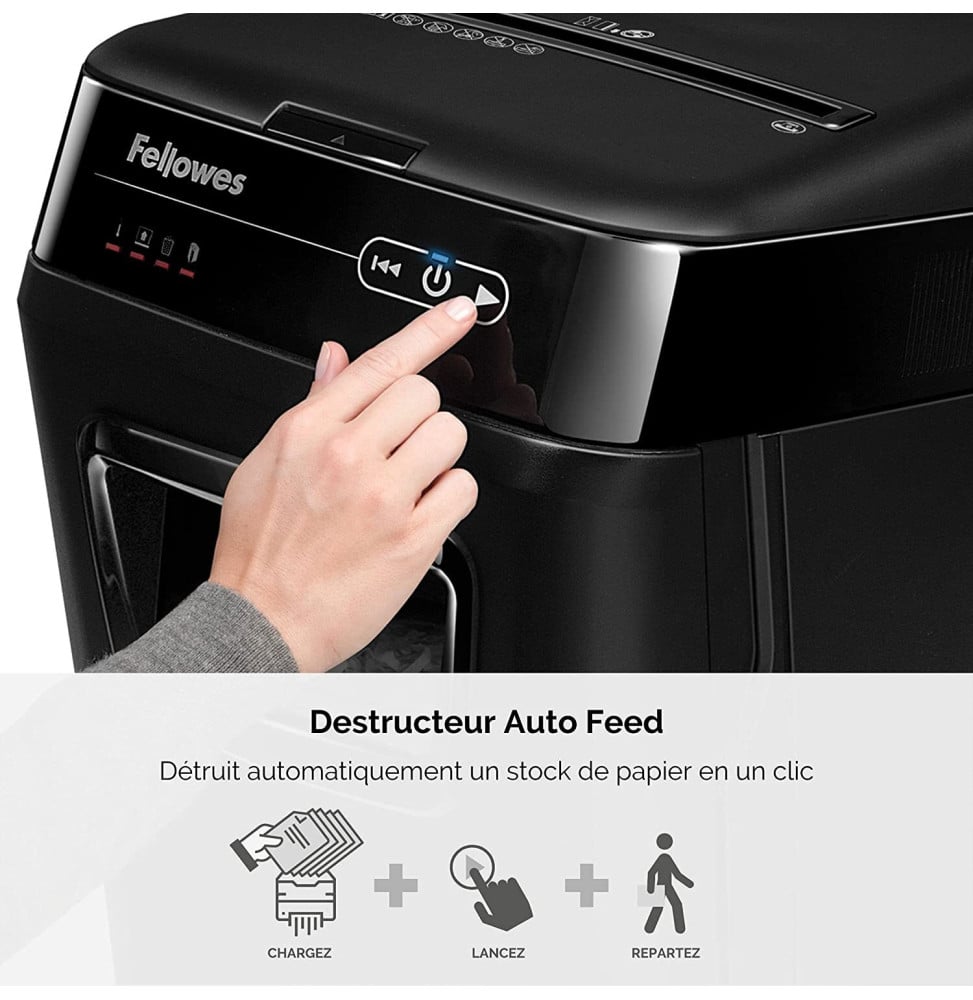 Destructeur de documents Fellowes AutoMax 150C 4680101 vue produit galerie 2