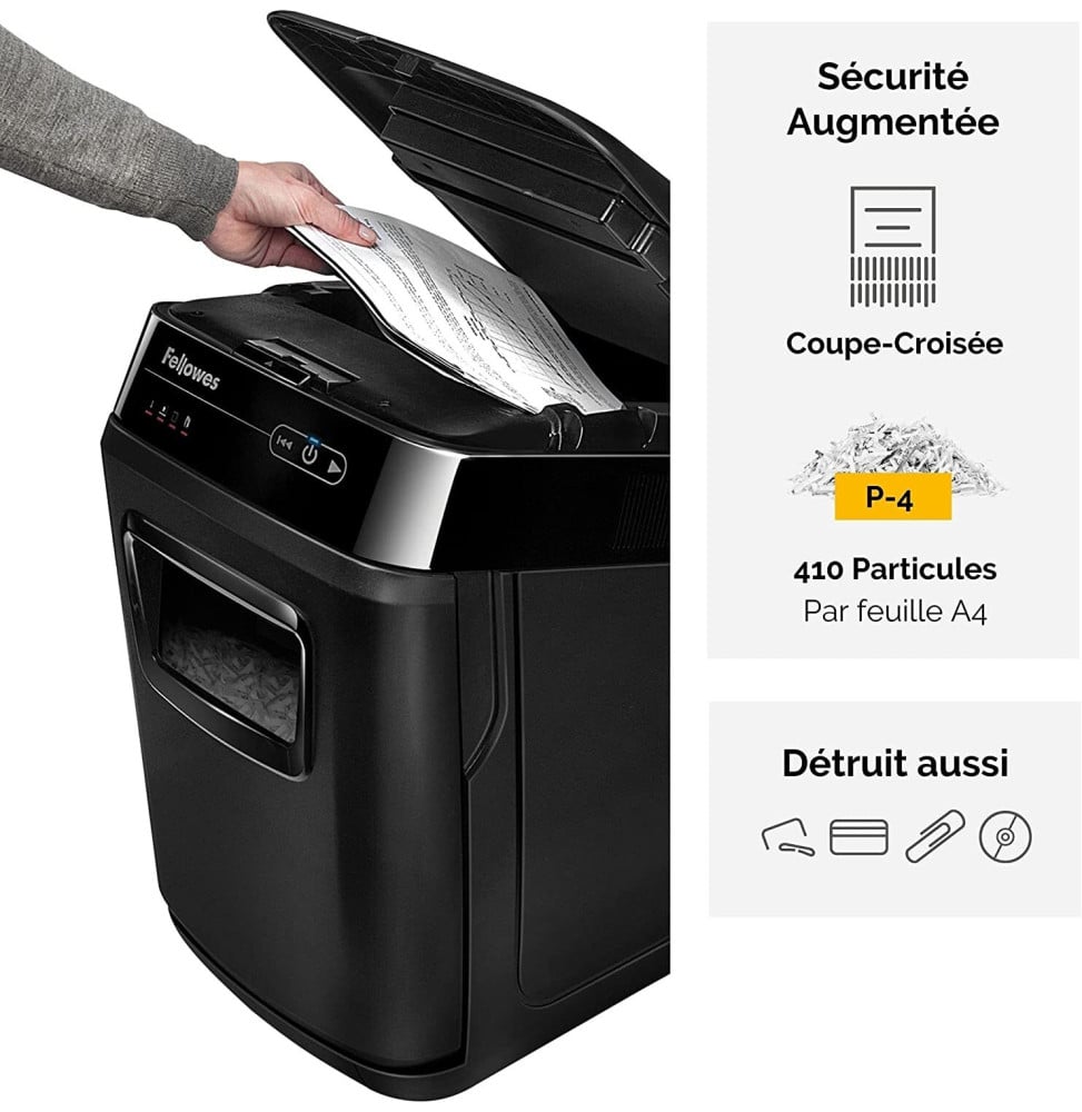 Destructeur de documents Fellowes AutoMax 150C 4680101 Maroc