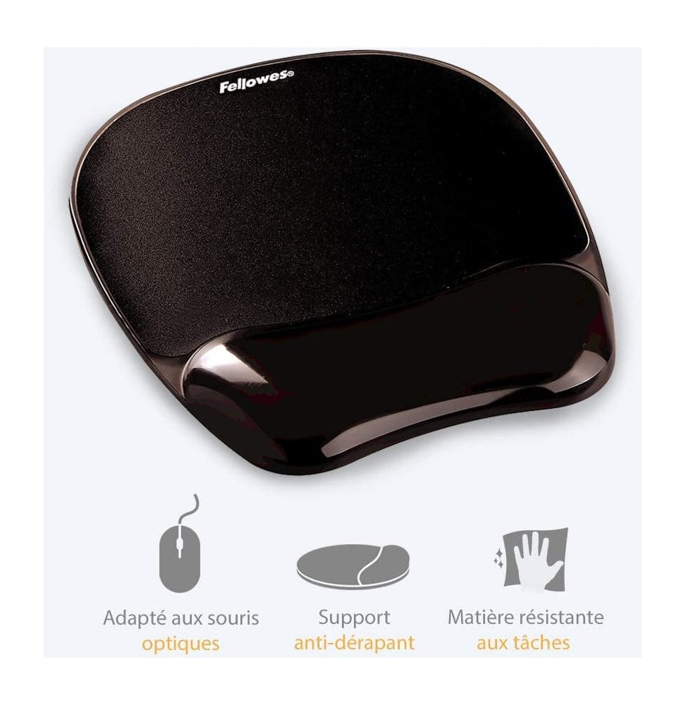 Tapis de souris Fellowes Gel Crystal 9112101 Maroc