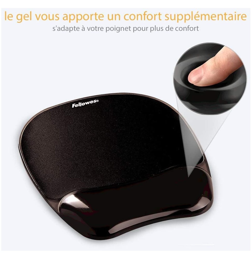 Tapis de souris Fellowes Gel Crystal 9112101 vue produit galerie 3