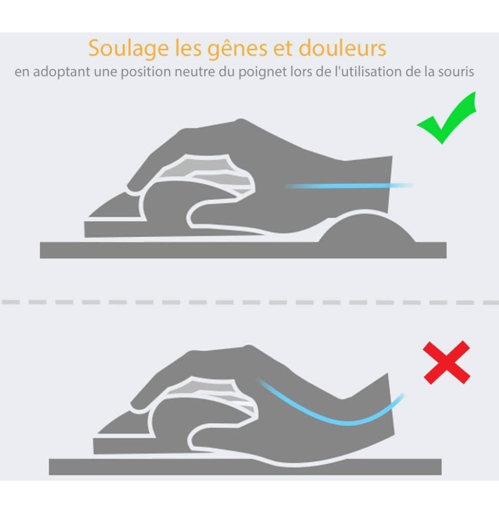 Tapis de souris Fellowes Gel Crystal 9112101 Maroc