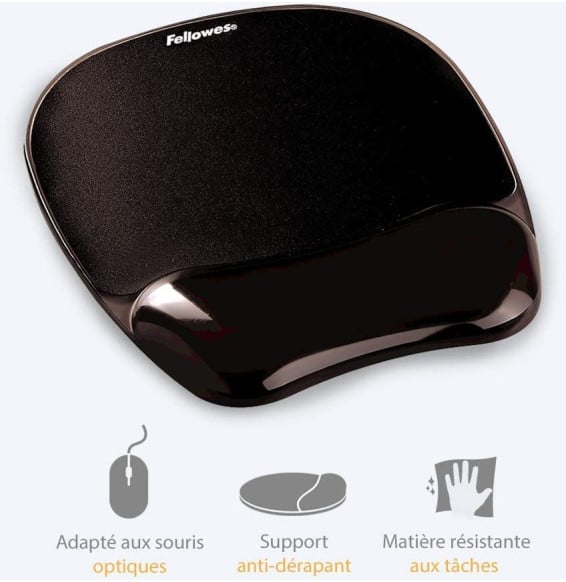 Tapis de souris Fellowes Gel Crystal 9112101 Maroc