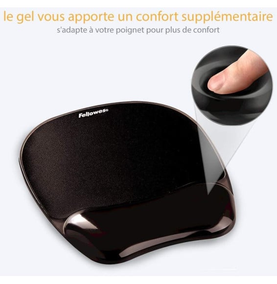 Tapis de souris Fellowes Gel Crystal 9112101 Maroc