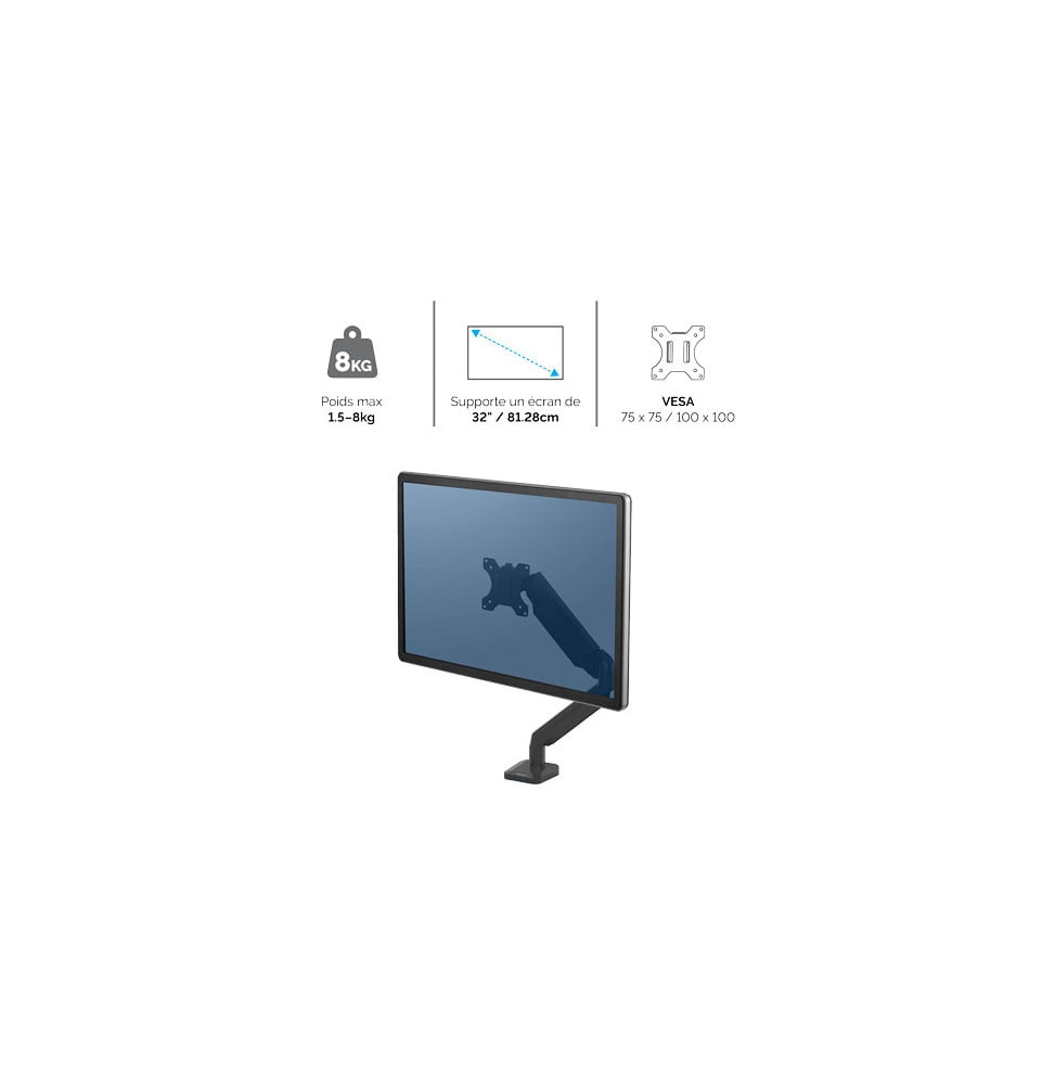 Bras porte-écran Fellowes Platinum Series F8043301 Maroc