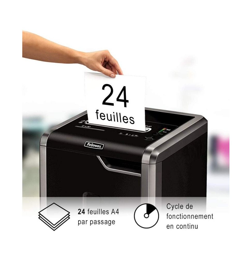 Destructeur de documents Fellowes Powershred 225i 4623001 vue produit galerie 3