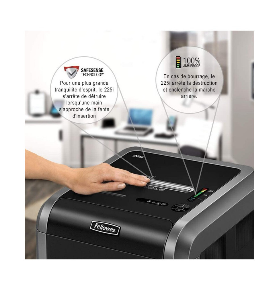 Destructeur de documents Fellowes Powershred 225i 4623001 Maroc