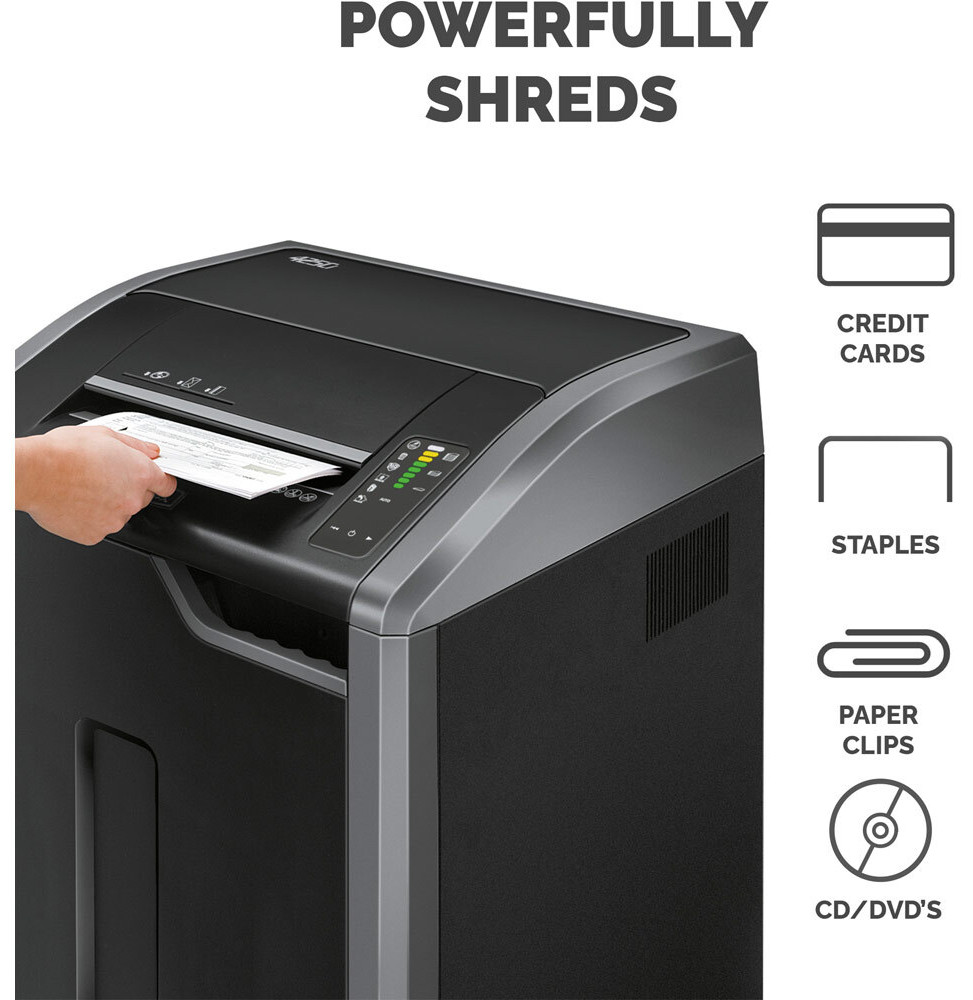 Destructeur de documents Fellowes Powershred 425Ci F4698001 vue produit galerie 3