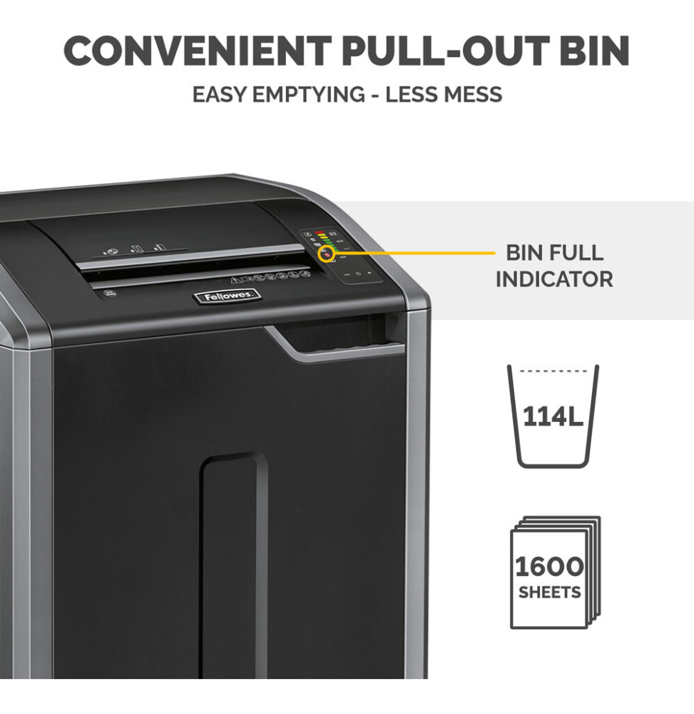 Destructeur de documents Fellowes Powershred 425Ci F4698001 Maroc