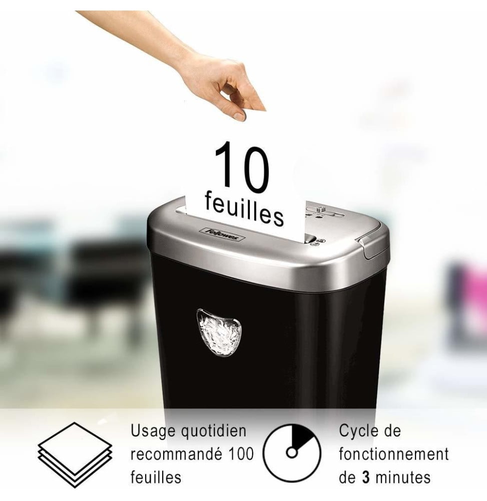 Destructeur de documents Fellowes Powershred 53C 4653101 vue produit