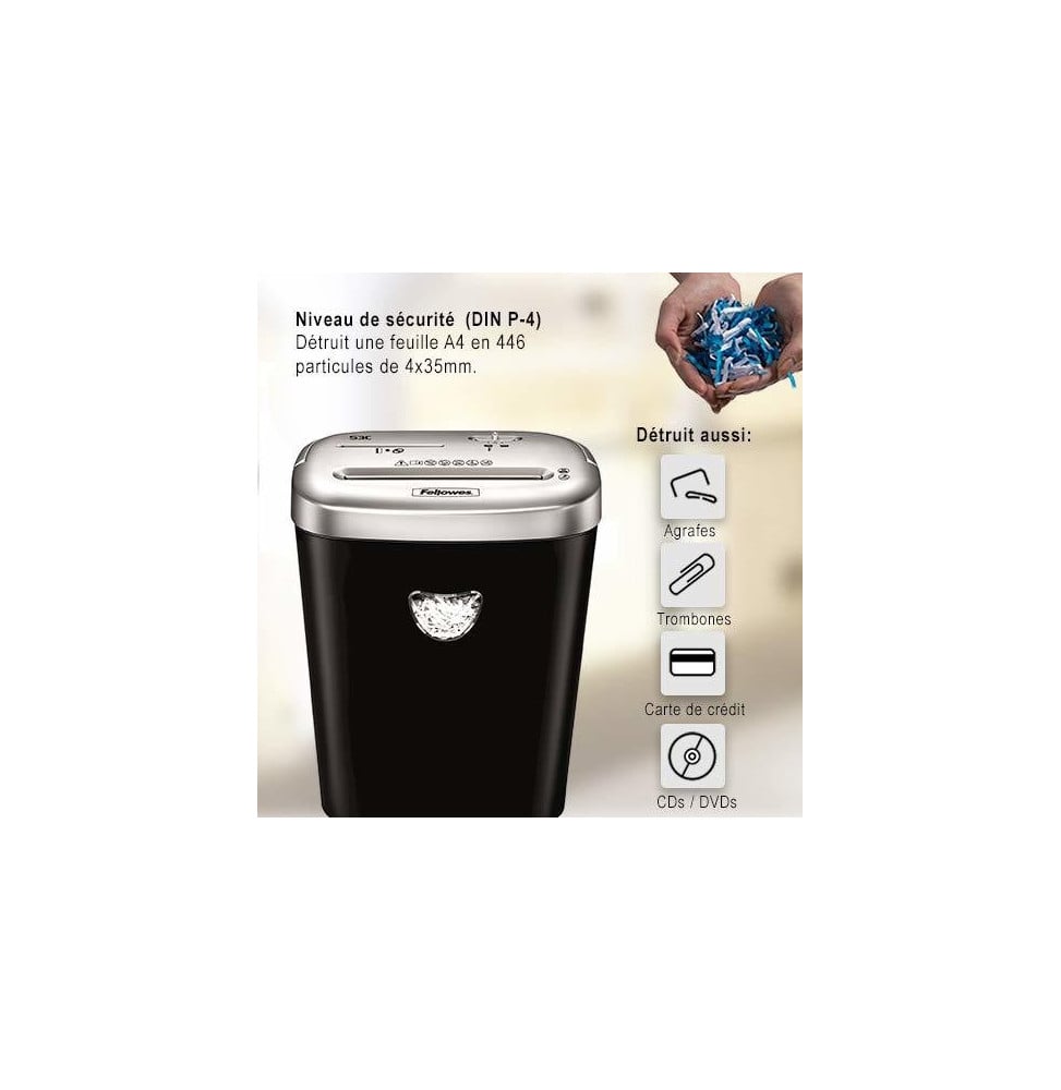 Destructeur de documents Fellowes Powershred 53C 4653101 vue produit galerie 2