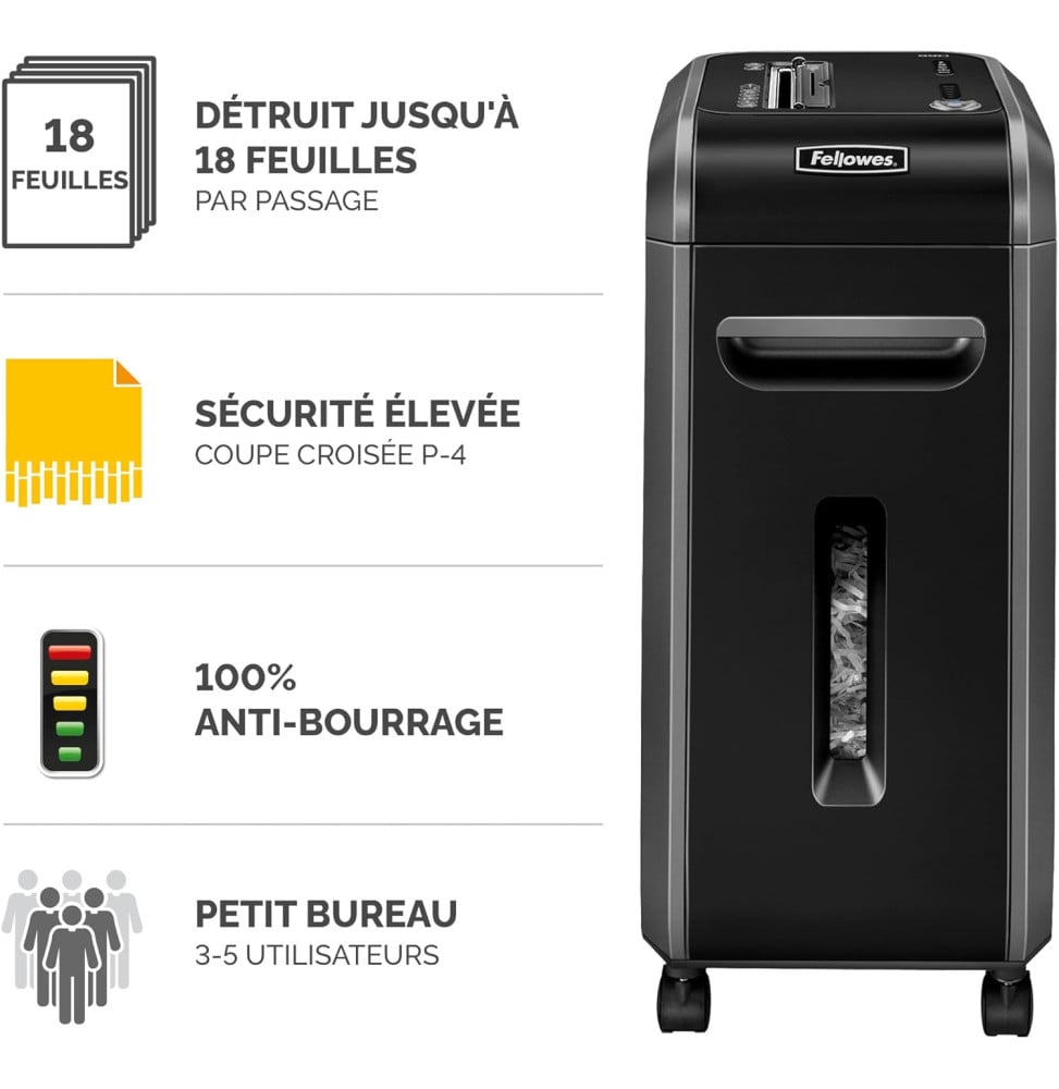 Destructeur de documents Fellowes Powershred 99Ci 4691001 Maroc