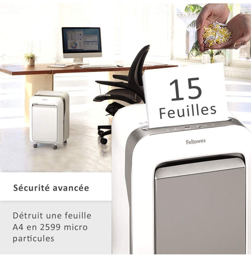 Destructeur de documents Fellowes Powershred LX211 5050301 Maroc