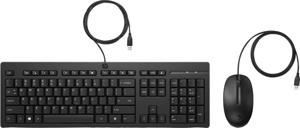 Souris HP Pack clavier souris filaires HP 225 AZERTY 286J4AA — vue principale