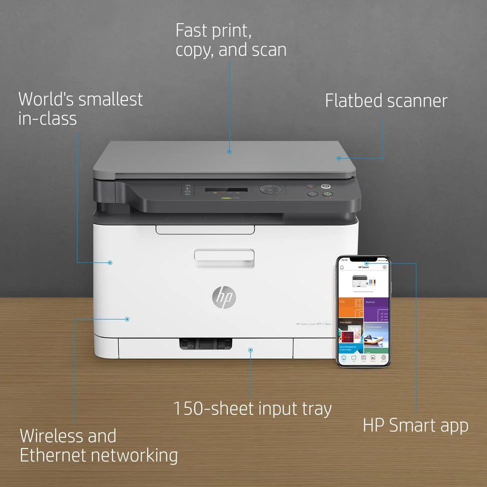 Imprimante Multifonction HP 178nw 4ZB96A — galerie 4, livraison Global Zone à Marrakech Agadir