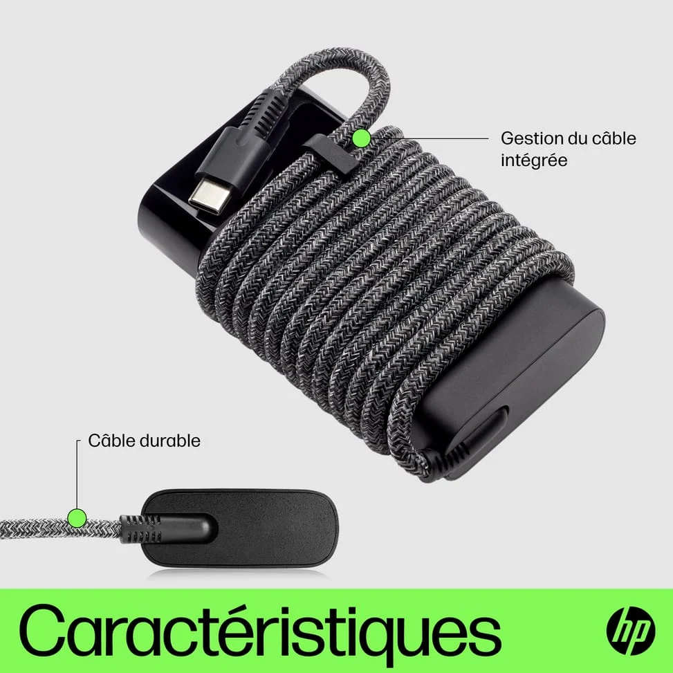 Chargeur HP Chargeur pour ordinateur portable USB-C 65 W Chargeur pour ordinateur portable HP USB-C 65 671R2AA — galerie 5 Fès