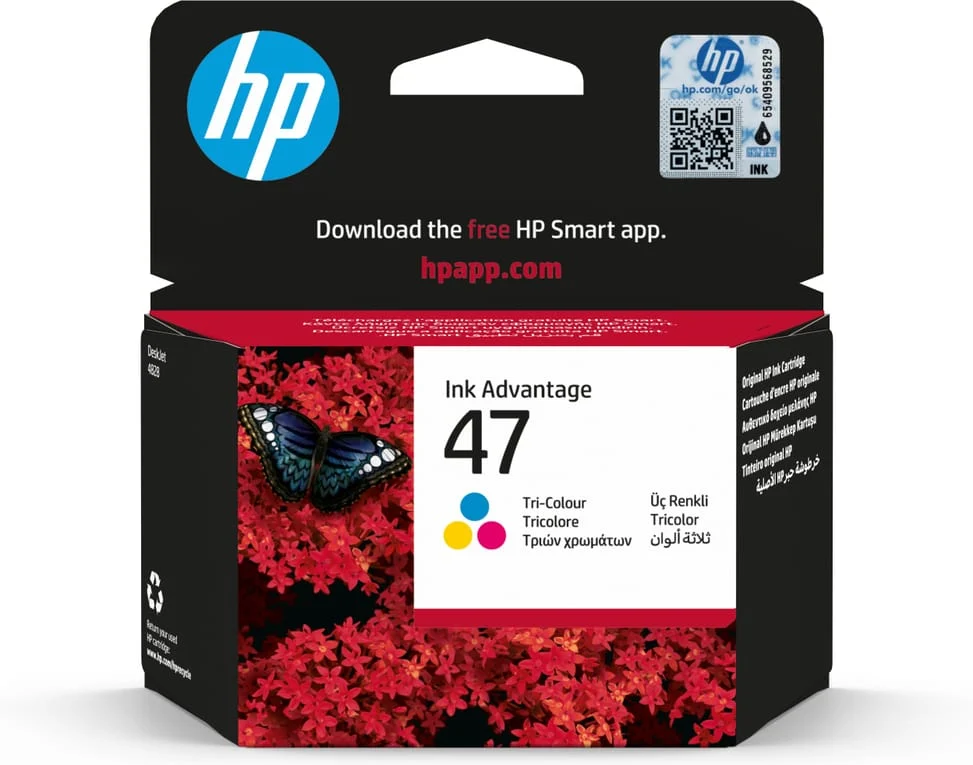 Cartouche d'Encre HP 47 trois couleurs - Cartouche d'encre HP d'origine 6ZD61AE — vue principale