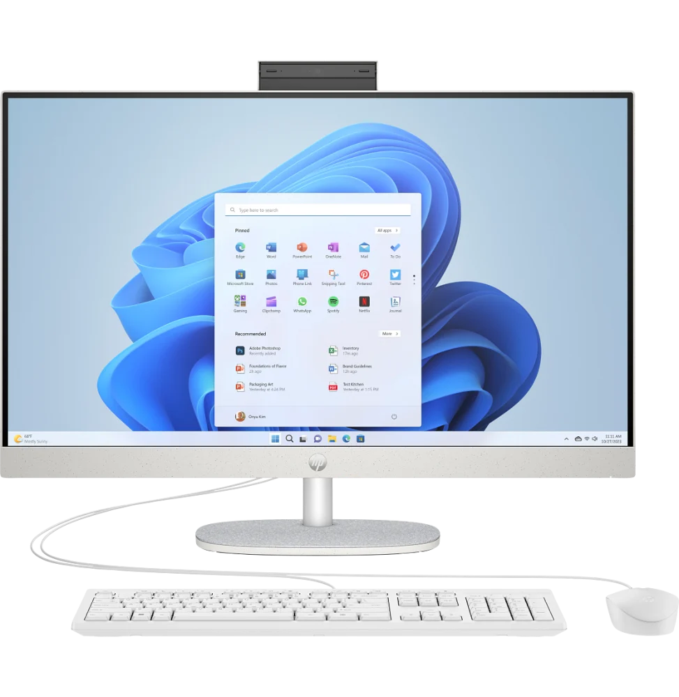 PC Tout-en-un HP 27-cr0005nk BW2P4EA — vue principale