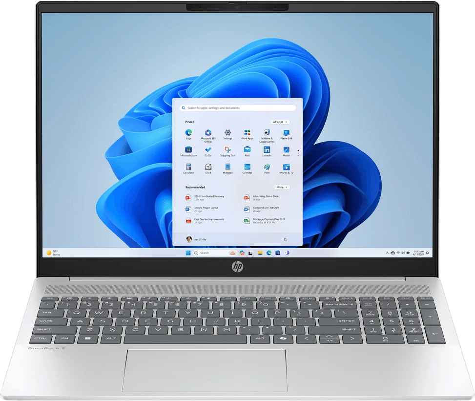 PC Portable HP OmniBook 5 AI 16-af1005nf C9ME8EA — vue principale