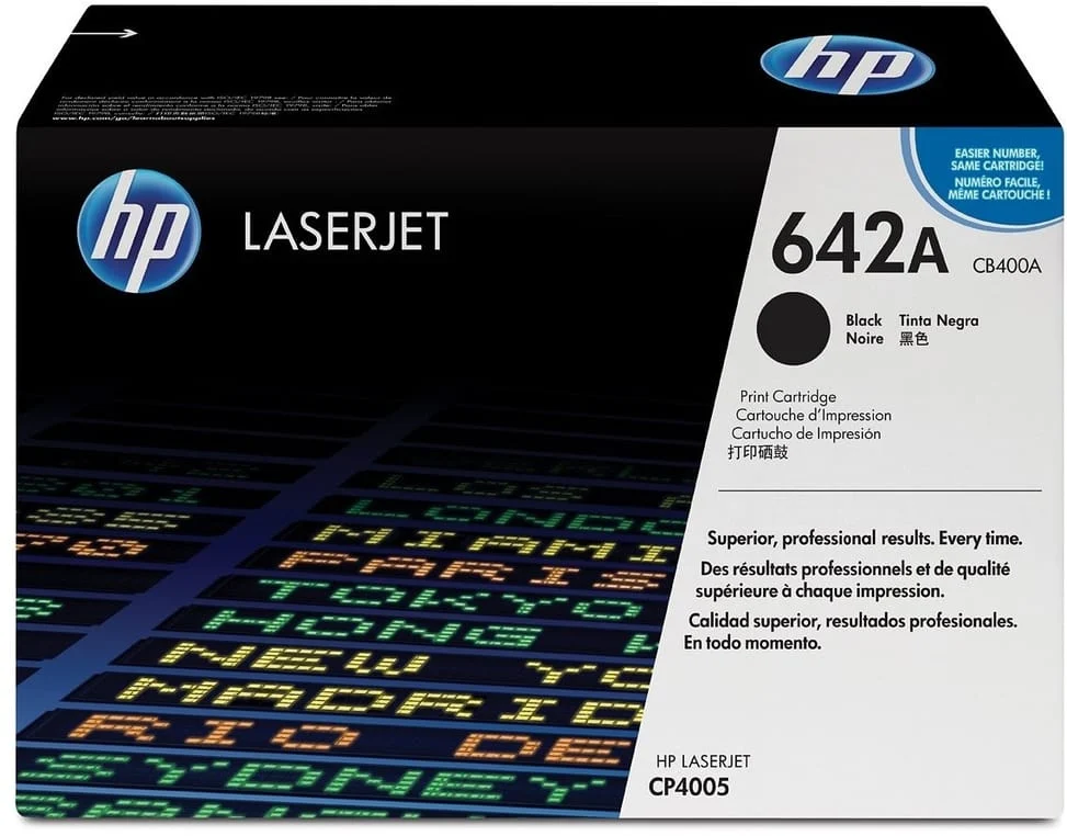 Toner HP 642A Noir (CB400A) - Toner HP LaserJet d'origine CB400A — vue principale