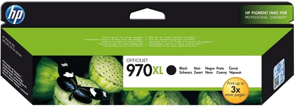 Cartouche d'Encre HP 970XL Noir - Cartouche d'encre grande capacité HP d'origine CN625AE — vue principale