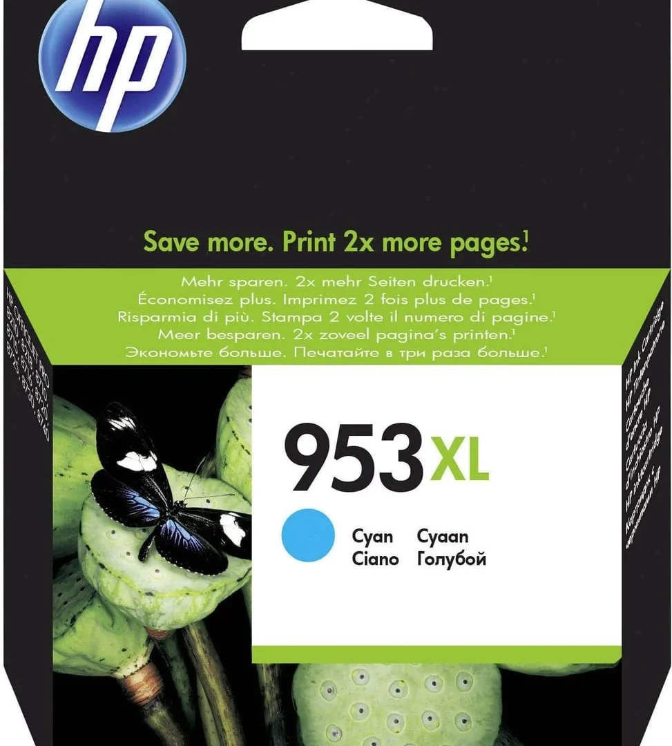Cartouche d'Encre HP 953XL Cyan - Cartouche d'encre grande capacité HP d'origine F6U16AE — vue principale