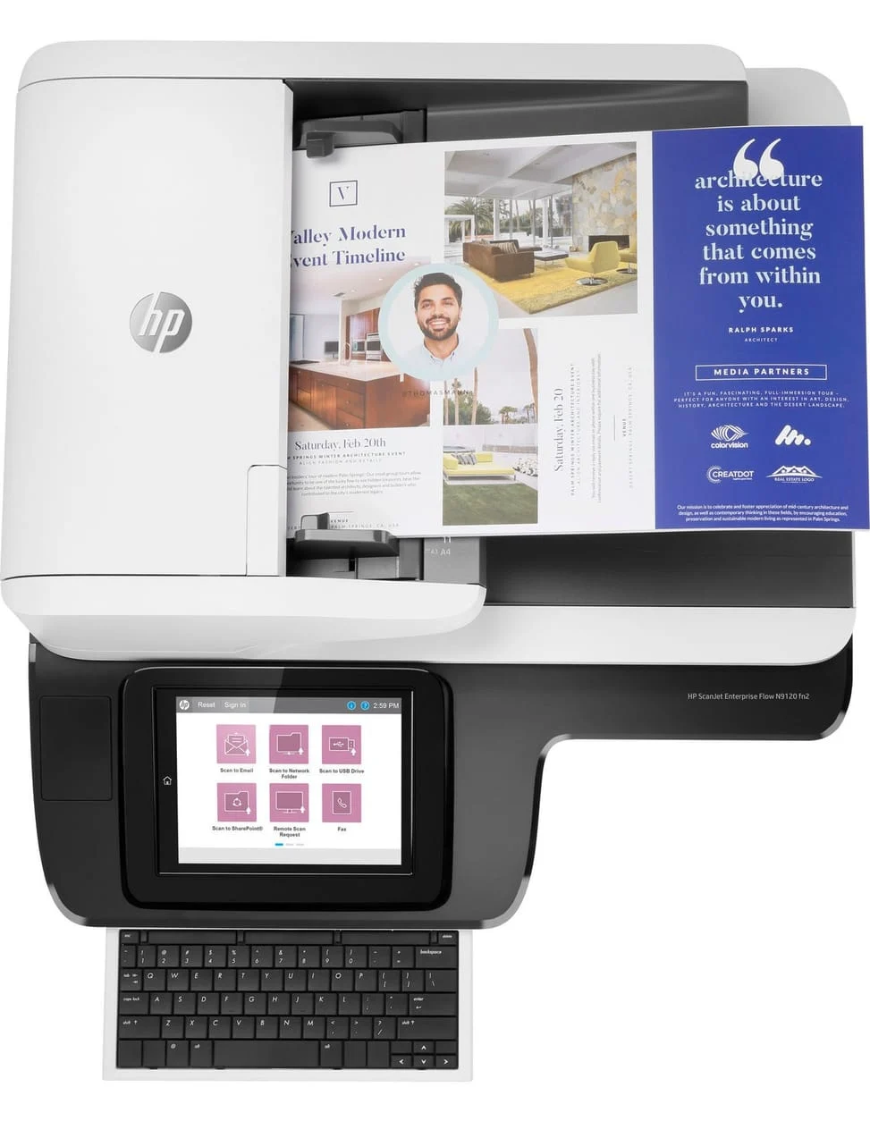 Équipement Informatique HP Scanner A3 HP Scanjet Enterprise Flow N9120 fn2 L2763A — galerie 6, livraison Global Zone à Fès