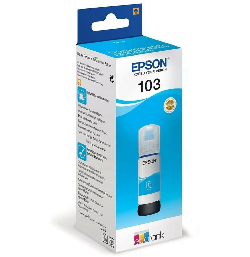 Bouteille d'encre Epson 103 Cyan C13T00S24A Maroc