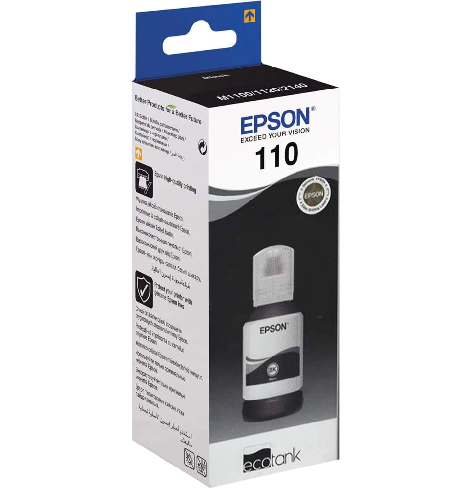 Bouteille d'encre Epson 110 Noir C13T03P14A Maroc