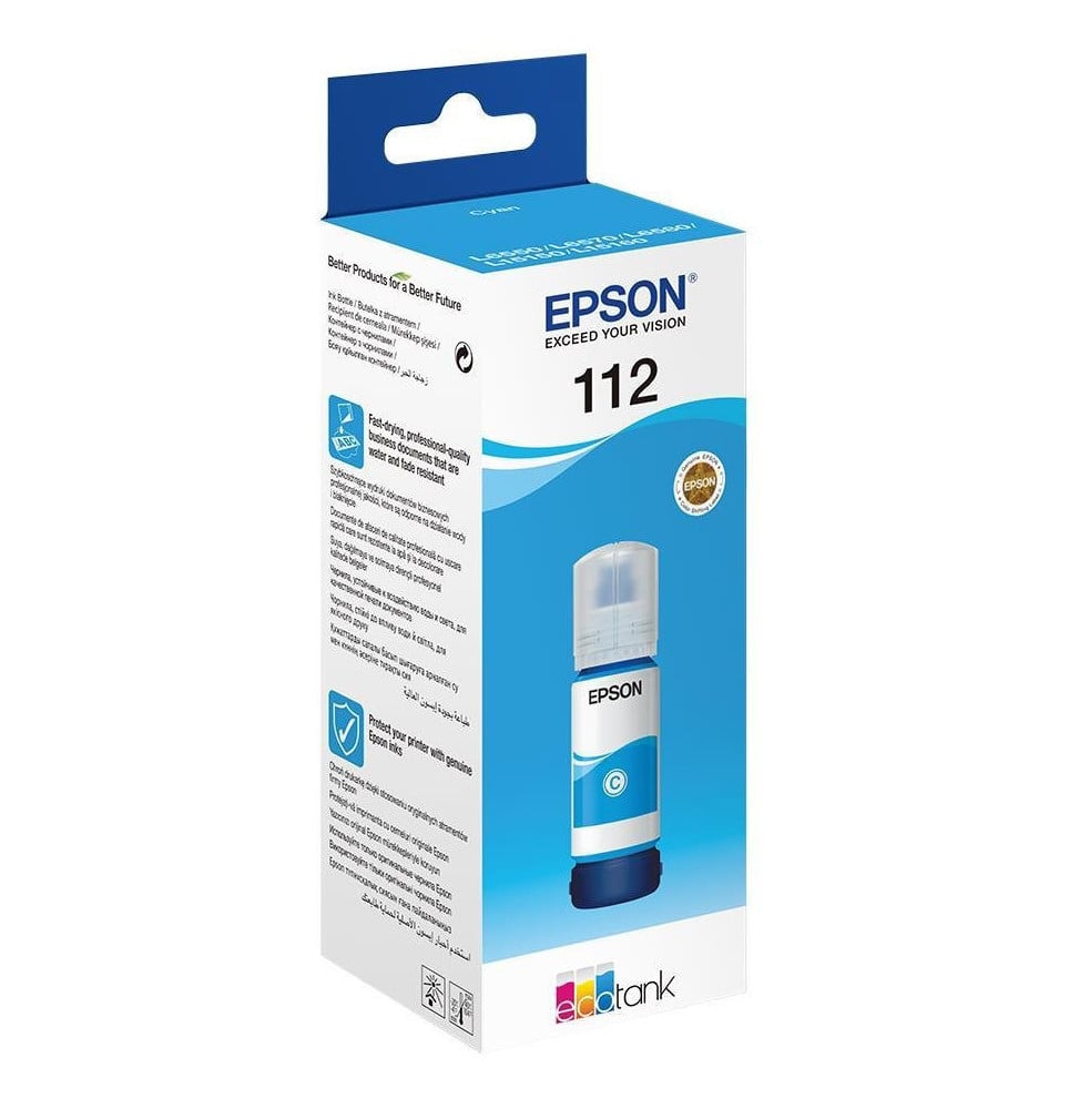 Bouteille d'encre Epson 112 Cyan C13T06C24A Maroc