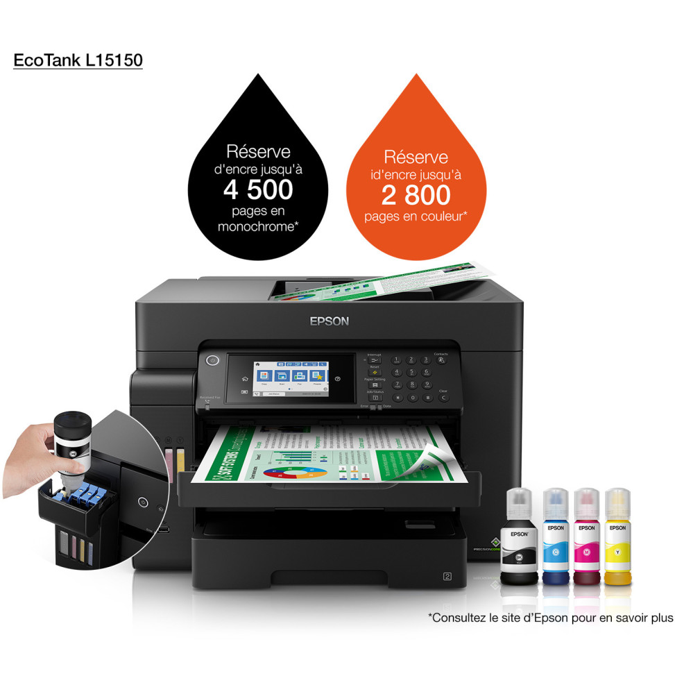 Équipement Epson Epson EcoTank L15150 C11CH72403 Maroc