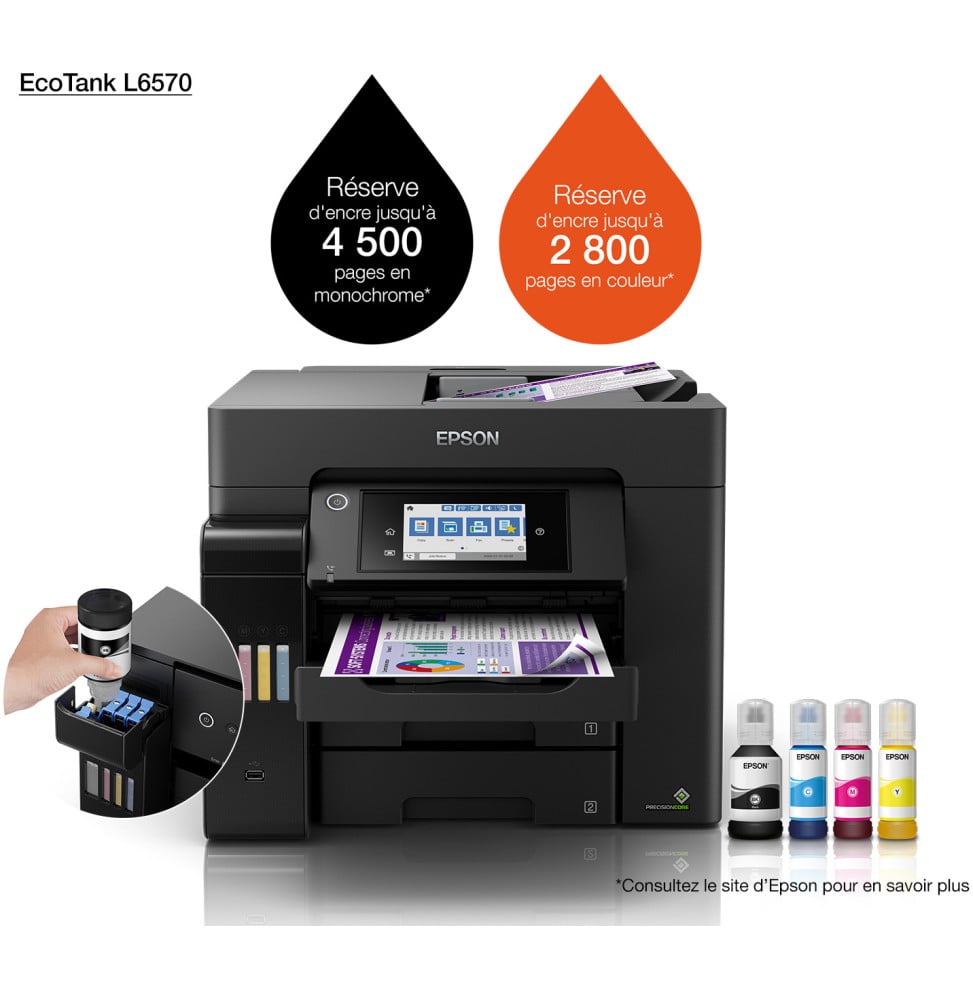 Imprimante Multifonction Epson EcoTank L6570 C11CJ29403 Maroc