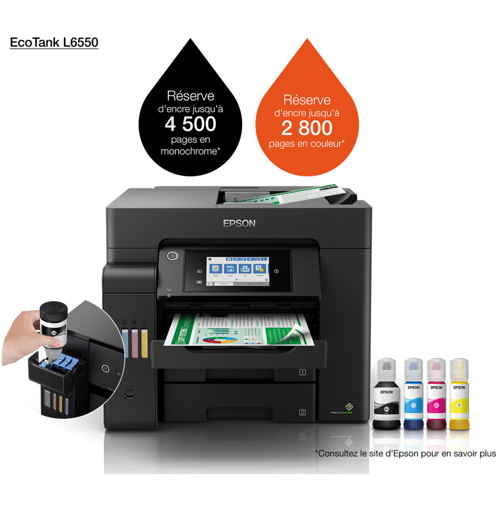 Imprimante Multifonction Epson EcoTank L6550 C11CJ30403 Maroc