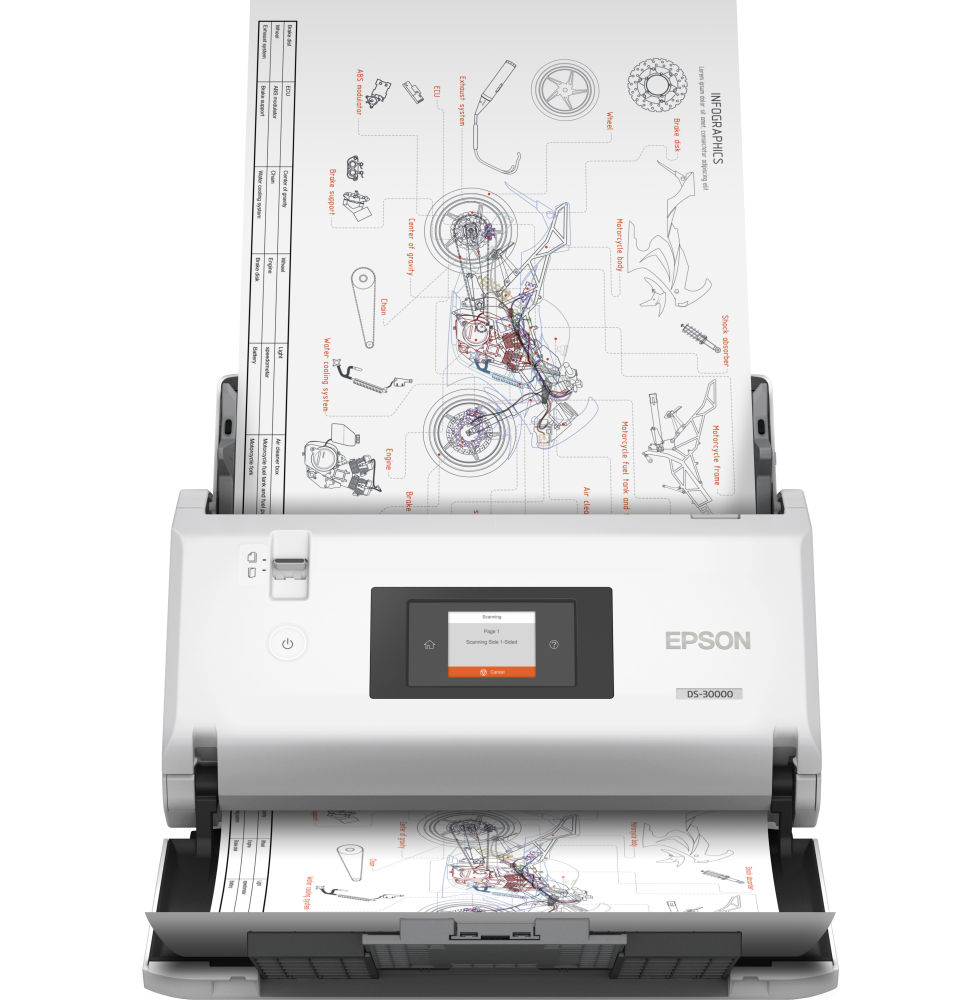 Scanner Epson WorkForce DS-30000 B11B256401 Maroc