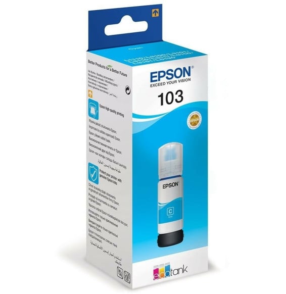 Bouteille d'encre Epson 103 Cyan C13T00S24A vue produit galerie 2